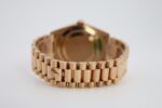 Rolex Day-Date 40 Rose Gold Chocolate Diagnonal Motif Index Dial & Fluted Bezel President Bracelet 228235 - - 图片 8