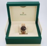 Rolex Day-Date 40 Rose Gold Chocolate Diagnonal Motif Index Dial & Fluted Bezel President Bracelet 228235 - - 图片 3