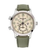 42mm Pilot Travel Time 18k White Gold Ivory Dial