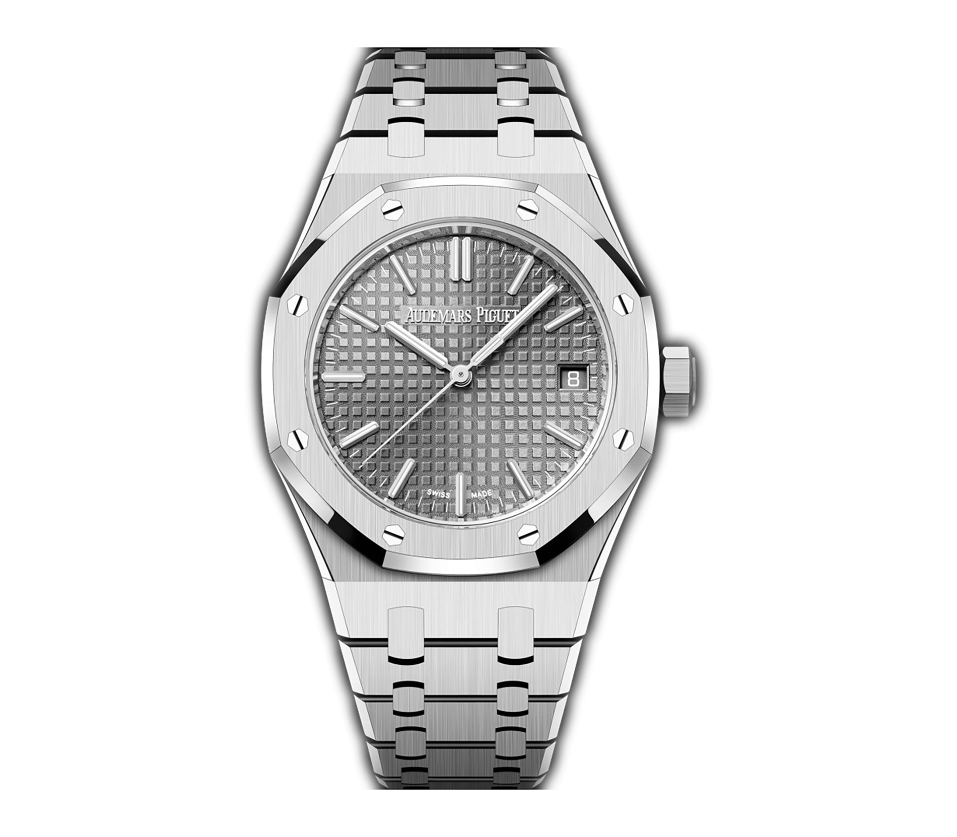 AP-15550ST.jpg 37mm Stainless Steel Grey Dial Automatic - 图片 1