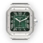 Cartier Santos Large Green Dial Steel Mens Watch WSSA0062 - 图片 3