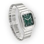 Cartier Santos Large Green Dial Steel Mens Watch WSSA0062 - 图片 4