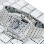 Cartier Santos WHSA0015 39.8mm White Dial With Stainless Steel Bracelet - 图片 2