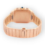 Cartier Santos de Cartier WGSA0018 39.8mm Silvered Opaline Dial With Rose Gold Bracelet - 图片 4