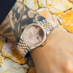 Rolex 36mm Stainless Steel & Everose Gold Datejust 126281RBR with Rose Roman Diamond Dial and Jubilee Bracelet (Year: 2017 to 2019) - 图片 7