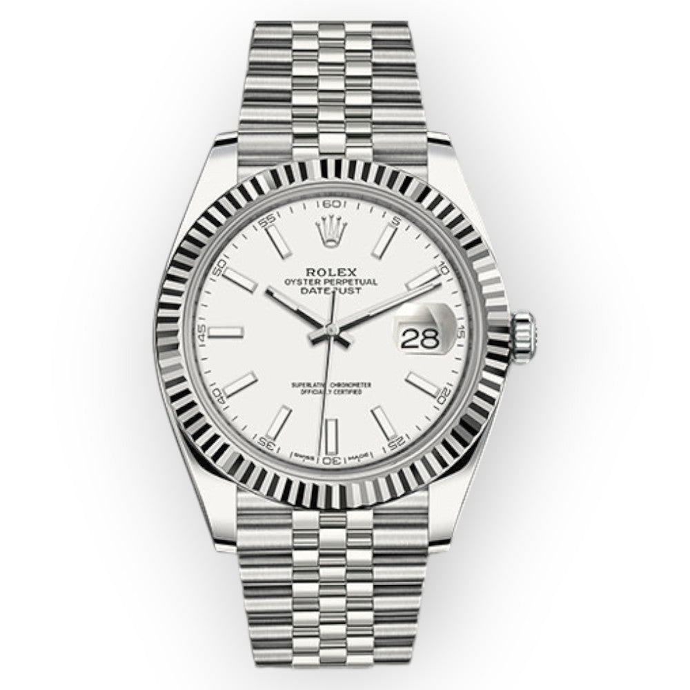 Pre-Owned-Rolex-Datejust-126334-41mm-White-Index-Dial-With-Jubilee-JD-Watches-NY.jpg Rolex Datejust 126334 41mm White Index Dial With Jubilee - 图片 1