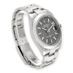 Rolex Datejust 41 Slate Dial 126300 Smooth Bezel Steel Mens Watch - 图片 5