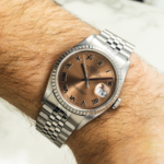 Rolex Datejust Stainless Steel 36mm with Engine Turned Bezel 16220 and Jubilee Bracelet - 图片 6