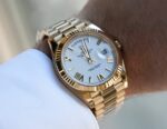 Rolex Day Date 40 President White Roman Dial - 图片 3
