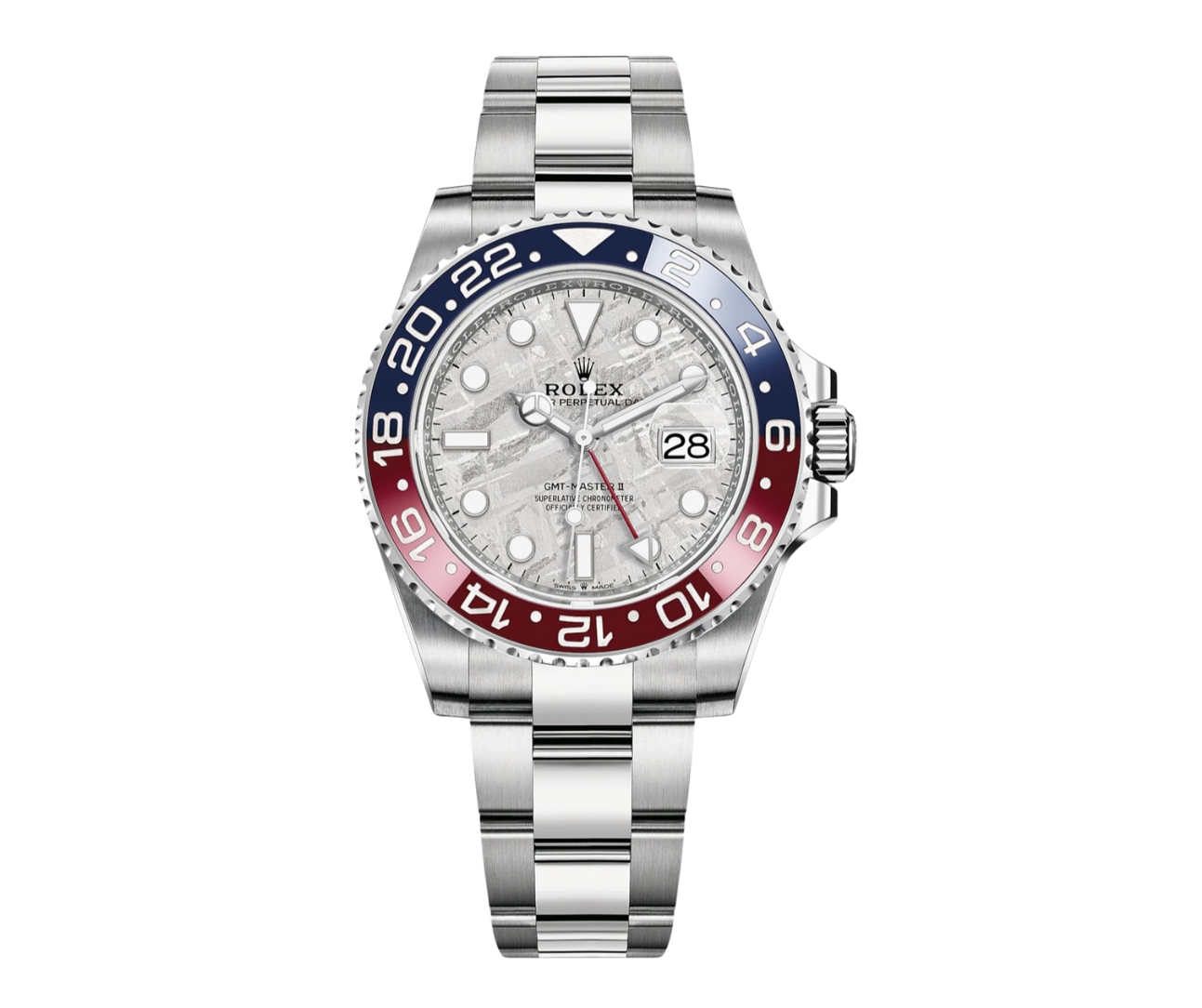 Pre-Owned-Rolex-GMT-Master-II-18k-White-Gold-with-Meteorite-Dial-and-Pepsi-Bezel-Ref_-126719BLRO-JD-Watches-NY.png Rolex GMT-Master II – 18k White Gold with Meteorite Dial and Pepsi Bezel Ref. 126719BLRO - 图片 1