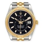 Rolex Sky Dweller Stainless Steel and Yellow Gold Jubilee Bracelet Black Dial 326933 - 图片 2
