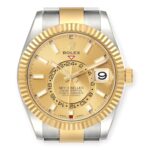 Rolex Sky Dweller Stainless Steel and Yellow Gold Jubilee Bracelet Champagne Dial 326933 - 图片 2