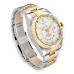 Rolex Sky Dweller Yellow 326933 Gold Steel White Dial Mens Watch - 图片 5