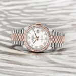 Rolex Steel and Everose Datejust 36 Watch 126231 White Roman Dial - Jubilee Bracelet - 图片 2