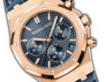 41mm Chronograph 18k Rose Gold Blue Dial On Leather - 图片 3
