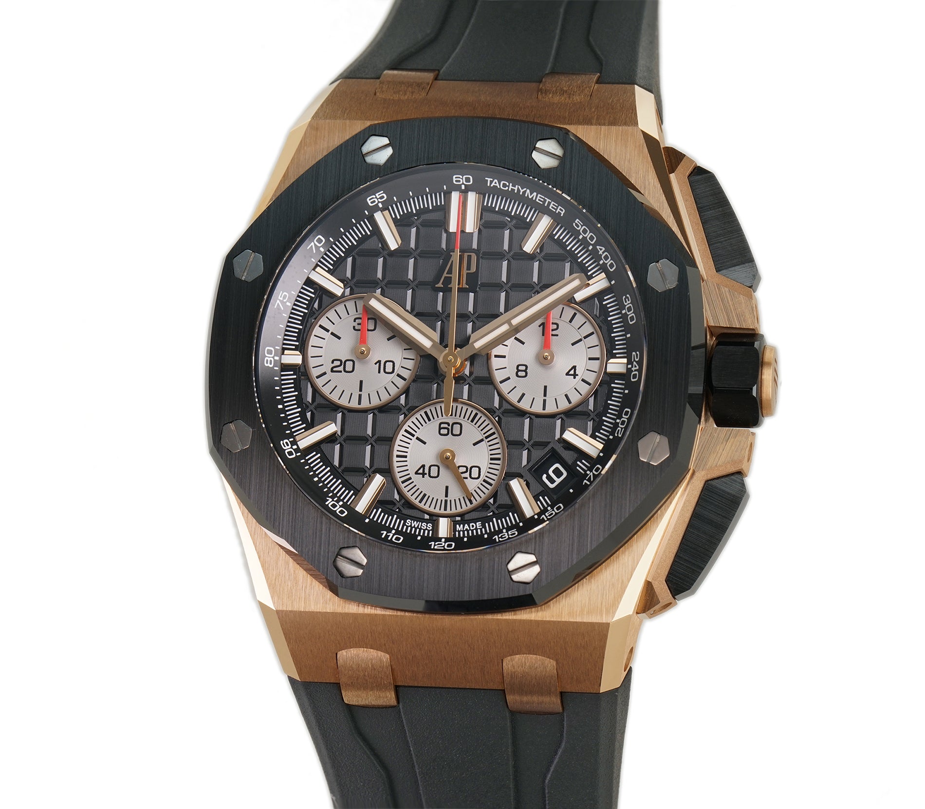 Untitled-A_0ba30b39-d784-4e60-8e1e-c6754469ea6d.jpg 43mm Chronograph Rose Gold Ceramic “Méga Tapisserie” Black Dial - 图片 1