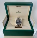 Rolex Day-Date 40 White Gold Slate Dial Index Dial & Fluted Bezel President Bracelet 228239 - 图片 3