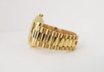 Rolex Day-Date II Yellow Gold 41mm Black Roman Fluted President Bracelet 218238 - 图片 6