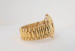 Rolex Day-Date II Yellow Gold 41mm Black Roman Fluted President Bracelet 218238 - 图片 5